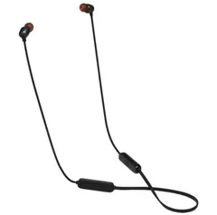 JBL T115BT - Fone de Ouvido In-Ear com Microfone Bluetooth Pure Bass Preto | R$125