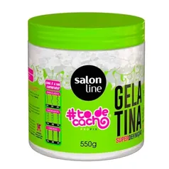 Salon Line, Gelatina Capilar, ToDeCacho, Super Definição, Vegana - Cabelos Ondulados, Cacheados e Crespos, 550 g