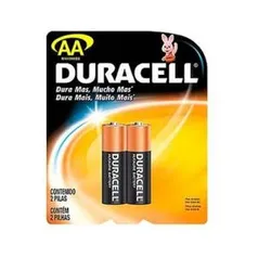 Pilha Duracell Aa Com 2 Unidades - R$2