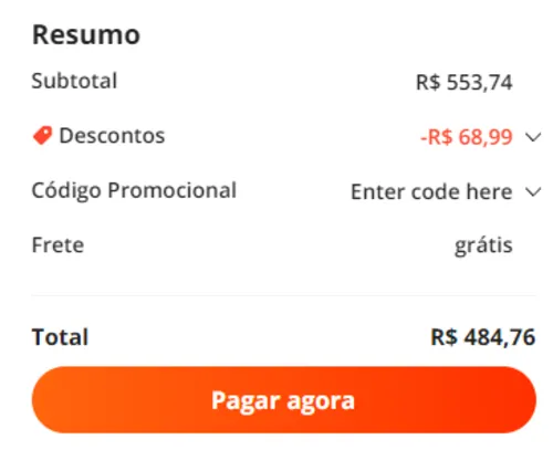 Imagem na descrição da promoção