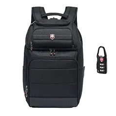 Mochila Preta Swissport Executiva Notebook c/ Cadeado