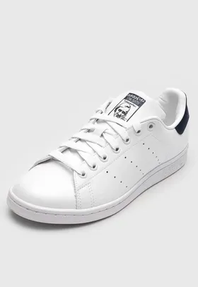 Tênis adidas Originals Stan Smith Branco/Azul-Marinho
