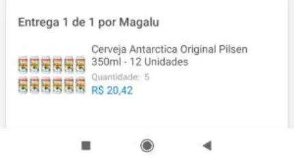 Cerveja Antarctica Original Pilsen 350ml - 12 Unidades | R$20