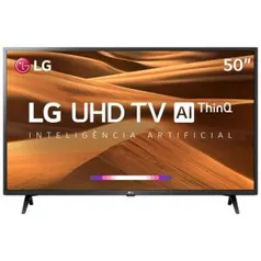 Smart TV Ultra HD 4K LED 50” LG 50UM7360 + Smart Magic | R$1.624