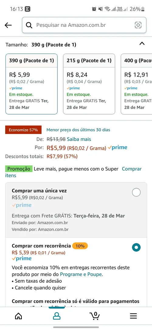 Imagem na descrição da promoção