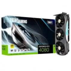 Placa De Vídeo RTX 4080 Zotac NVIDIA GeForce Gaming Trinity, 16GB, GDDR6X, DLSS, RT, ZT-D40810D-10P