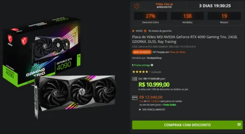 Imagem na descrição da promoção