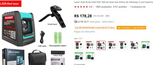 Imagem na descrição da promoção