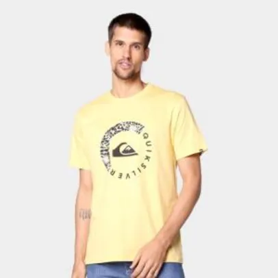 Camiseta Quiksilver Tripper Logo Masculina - Amarelo R$ 23