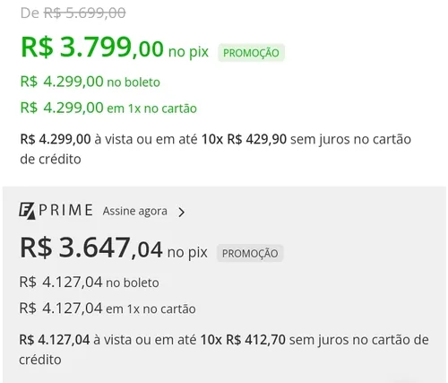 Imagem na descrição da promoção