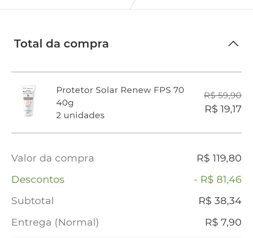 Imagem na descrição da promoção