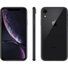 iPhone XR Apple Preto 64GB, Tela Retina LCD de 6,1”, iOS 12, Câmera Traseira 12MP, Resistente à Água e Reconhecimento Facial | R$3.739