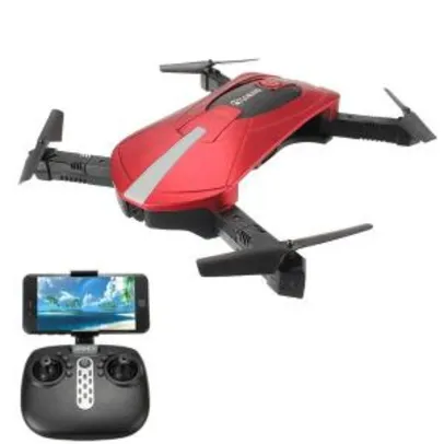 Drone com Modo de Espera Dobrável Quadricóptero RC RTF Vermelho- R$118