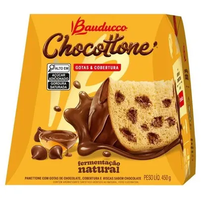 [REGIONAL] Panettone Chocottone com Gotas e Cobertura Chocolate Bauducco 450g