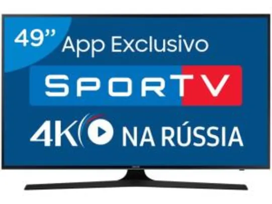 Smart TV LED 49” Samsung 4K/Ultra HD 49MU6100 - FRETE GRÁTIS