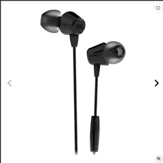 FONE DE OUVIDO INTRA-AURICULAR JBL C50HI PRETO, JBLC50HIBLK