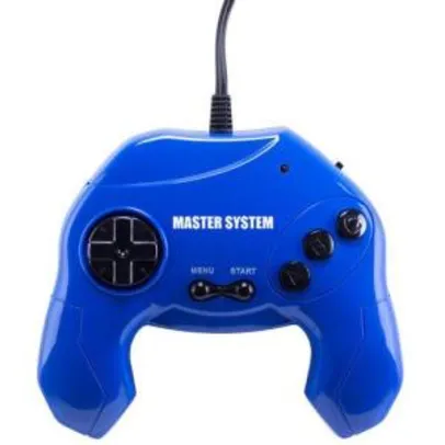 Master System Plug & Play com 40 Jogos na Memória - Azul | R$45