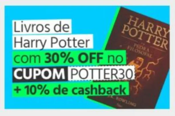 Livros do Harry Potter com 30% de desconto