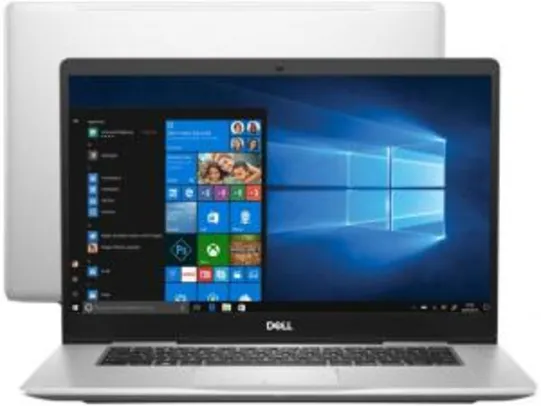 [Clube da Lu] Notebook Dell Inspiron i15-7580-A30S Core i7 8GB SSD 256GB 15,6” FHD (GeForce MX150 2GB) | R$3.968