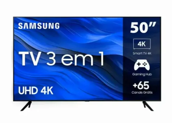 [REEMBALADO] Smart TV Samsung 50 Polegadas 4K UHD UN50CU7700GXZD