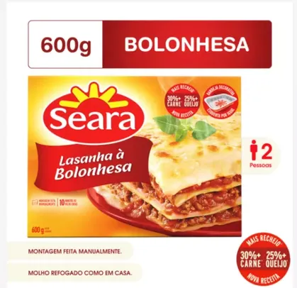 Lasanha bolonhesa Seara 600g