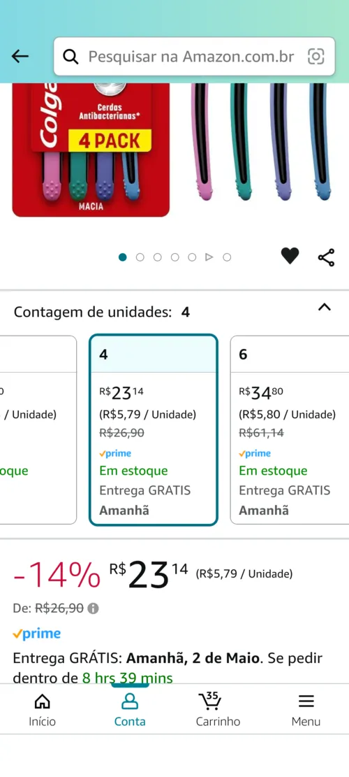 Imagem na descrição da promoção