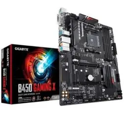 Placa-Mãe Gigabyte B450 Gaming X, AM4, ATX, DDR4 | R$800