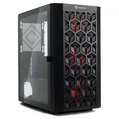 Gabinete Gamer XFurious Blaster, Mid Tower, Vidro Temperado, Sem Fonte, Com 3 Fans RGB, Black 