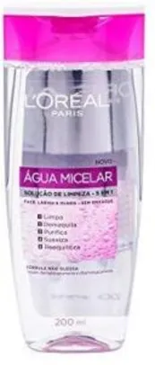 Água Micelar L'Oréal Paris Solução de Limpeza Facial 5 em 1, 200ml