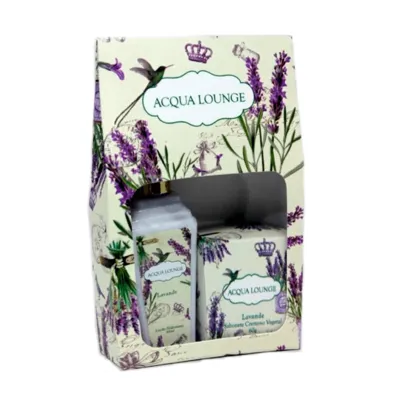 Kit Coffret Acqua Longe Ever Care Lavanda Loção Hidratante 64ml + Sabonete 60g