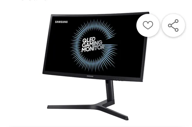 [Reembalado][primeira compra] Monitor LED 24'' Gamer Samsung 1920 x 1080 Curvo 1ms 144hz Free Sync | R$ 1050