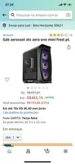 Gabinete aerocool atx aero one mini frost pt | R$ 463