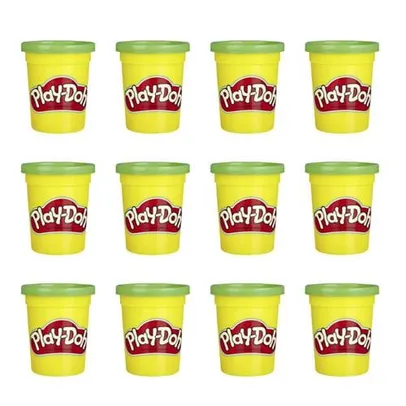 Massinha Play-Doh Cor Verde E4828 HASBRO - 12 UNIDADES 