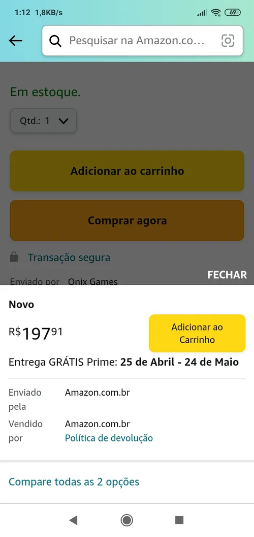 Imagem na descrição da promoção