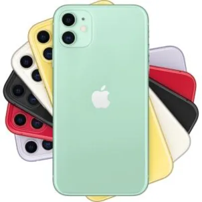 [AME 20%] iPhone 11 64GB Verde iOS 4G Wi-Fi R$ 4399