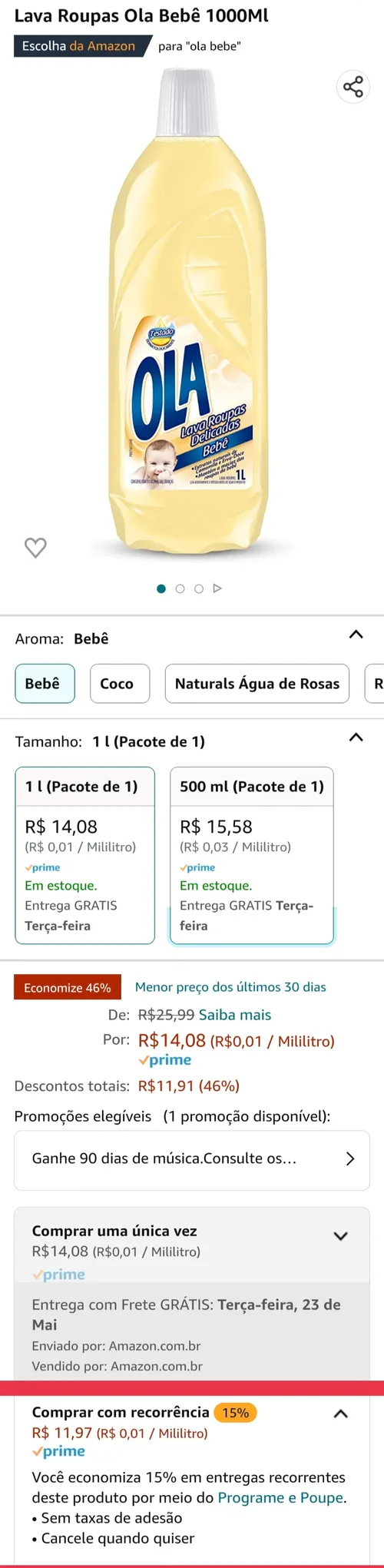 Imagem na descrição da promoção