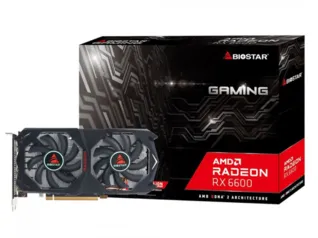 Placa de Vídeo Biostar AMD Radeon RX 6600, 8GB, GDDR6, Ray Tracing, VA66M6RM81