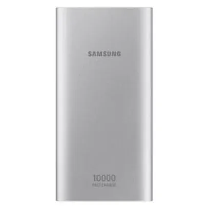 Saindo por R$ 77,5: Bateria Externa Samsung 10.000MAh Carga Rápida USB Tipo C - Prata | R$ 78 | Pelando