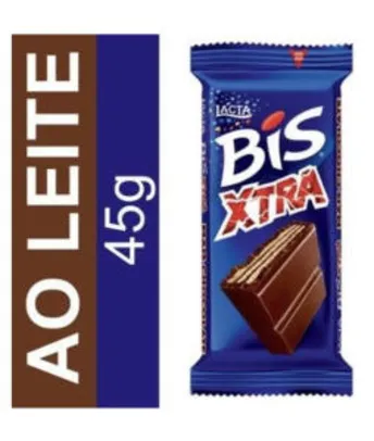 [APLICATIVO] Bis Xtra Chocolate ao Leite 45g Lacta - Compre 10 por R$ 5,00