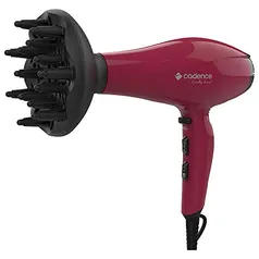 Secador de Cabelos com Difusor Curly Hair, Vermelho, 220v, Cadence, Cadence, SEC530-220, Vermelho