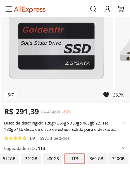 Imagem na descrição da promoção