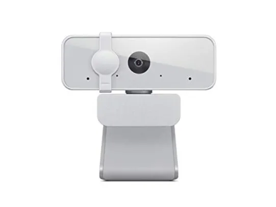 Webcam Lenovo 300 Full HD Com 2 Microfones Integrados 1080p 30fps USB Cinza Claro | R$245