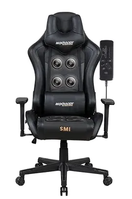 PRIME DAY MAX RACER - Cadeira Gamer Massageadora Tactical-SMI - 8 Pontos de Massagem