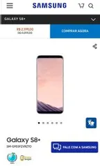 Galaxy S8+ (12x sem juros) - Samsung Oficial