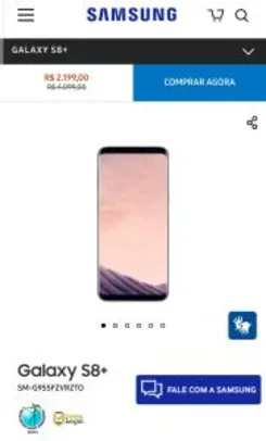 Galaxy S8+ (12x sem juros) - Samsung Oficial
