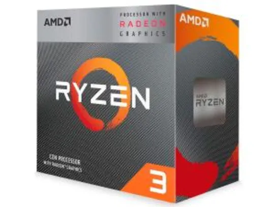 Processador AMD Ryzen 3 3200g 3.6ghz (4GHz Max Turbo) 6MB Socket AM4 | R$487