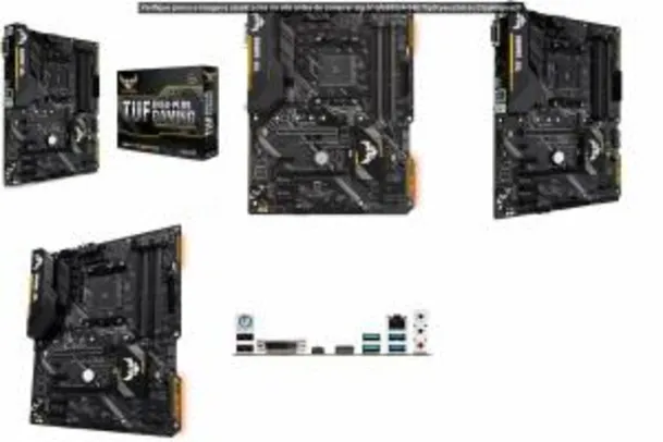 Placa mãe Asus TUF B450 plus Gaming, AMD AM4, ATX, DDR4 | R$770