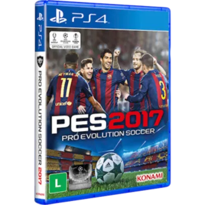 [1x Cartão Americanas + Cupom] Game - Pro Evolution Soccer 2017 - PS4