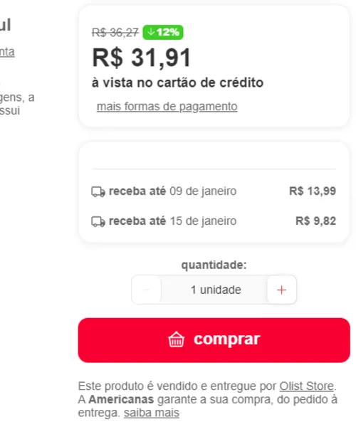 Imagem na descrição da promoção