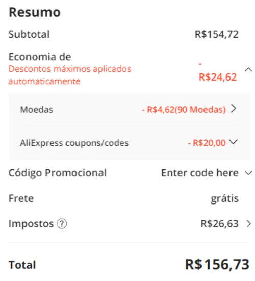 Imagem na descrição da promoção